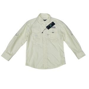 NWT Properly Tied Size 6 Pale Yellow Performance Fishing Shirt